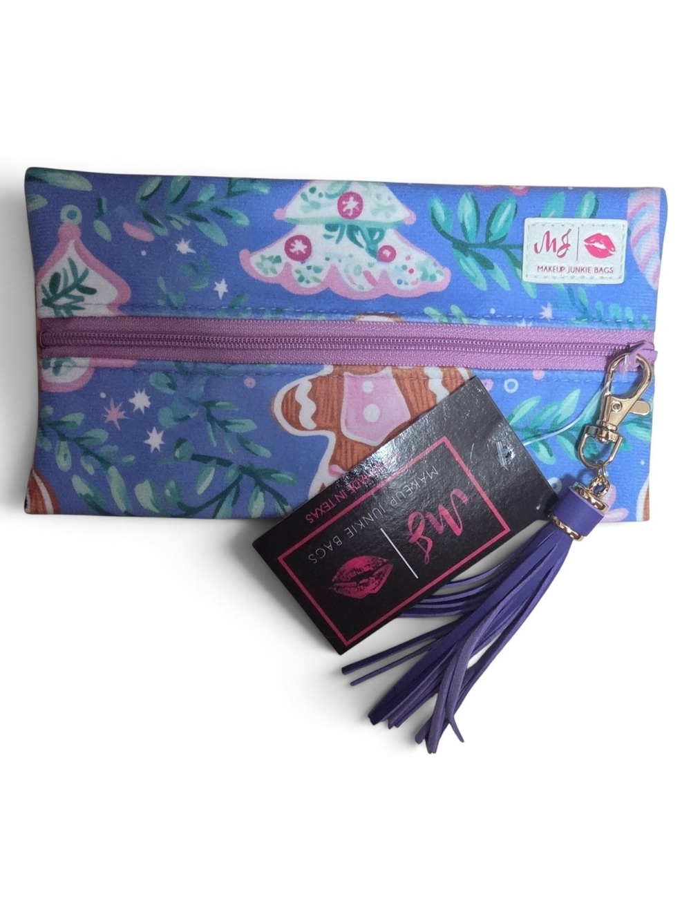 Makeup Junkie Bags Gingerbread Holiday Print
